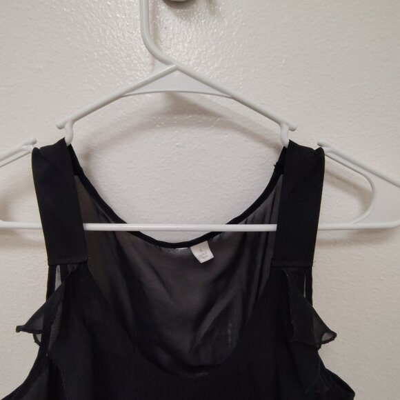 🖤 Black Sheer Camisole Top – Size Small - Picture 2 of 9